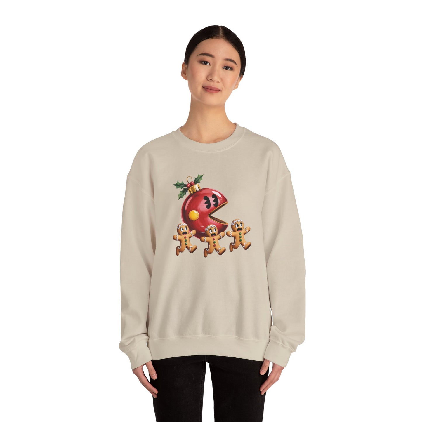 Festive Crewneck Sweatshirt, Christmas Gift, Holiday Apparel, Cozy Winter Wear, Casual Sweater, Fun Graphic Sweatshirt