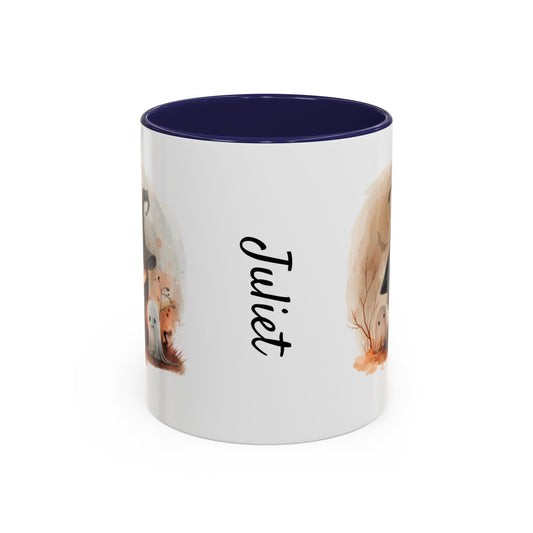 Personalized Witch Coffee Mug, Personalized Halloween Mug, Cute Witch Gift, Fall Decor, Coffee Cup for Kids