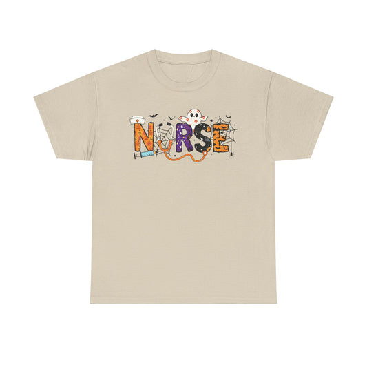Nurse Graphic Tee, Funny T-Shirt for Nurses, Great Gift for Healthcare Workers, Nursing Student Apparel, Halloween-Themed Nursing Shirt