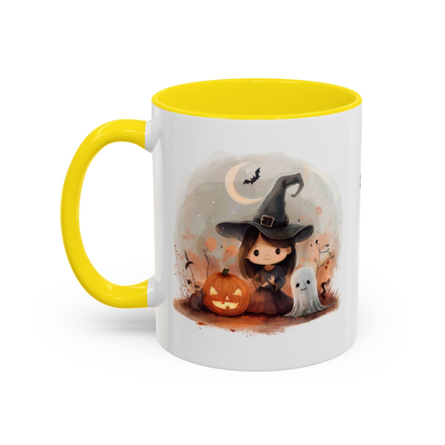 Personalized Witch Coffee Mug, Personalized Halloween Mug, Cute Witch Gift, Fall Decor, Coffee Cup for Kids