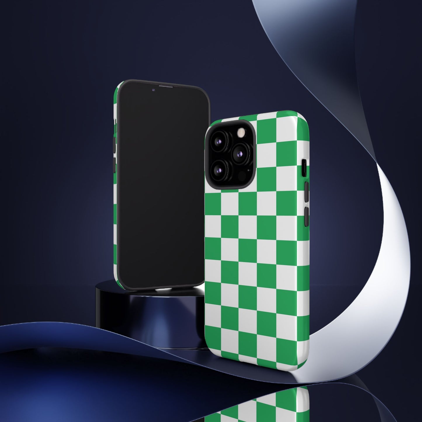 Green Checkerboard Phone Case, iPhone 17 Pro, 17, 16, 15, 14, 13, 12, 11, X, XR, XS MAX, Mobile Cover, Gift for Students, Phone Accessory