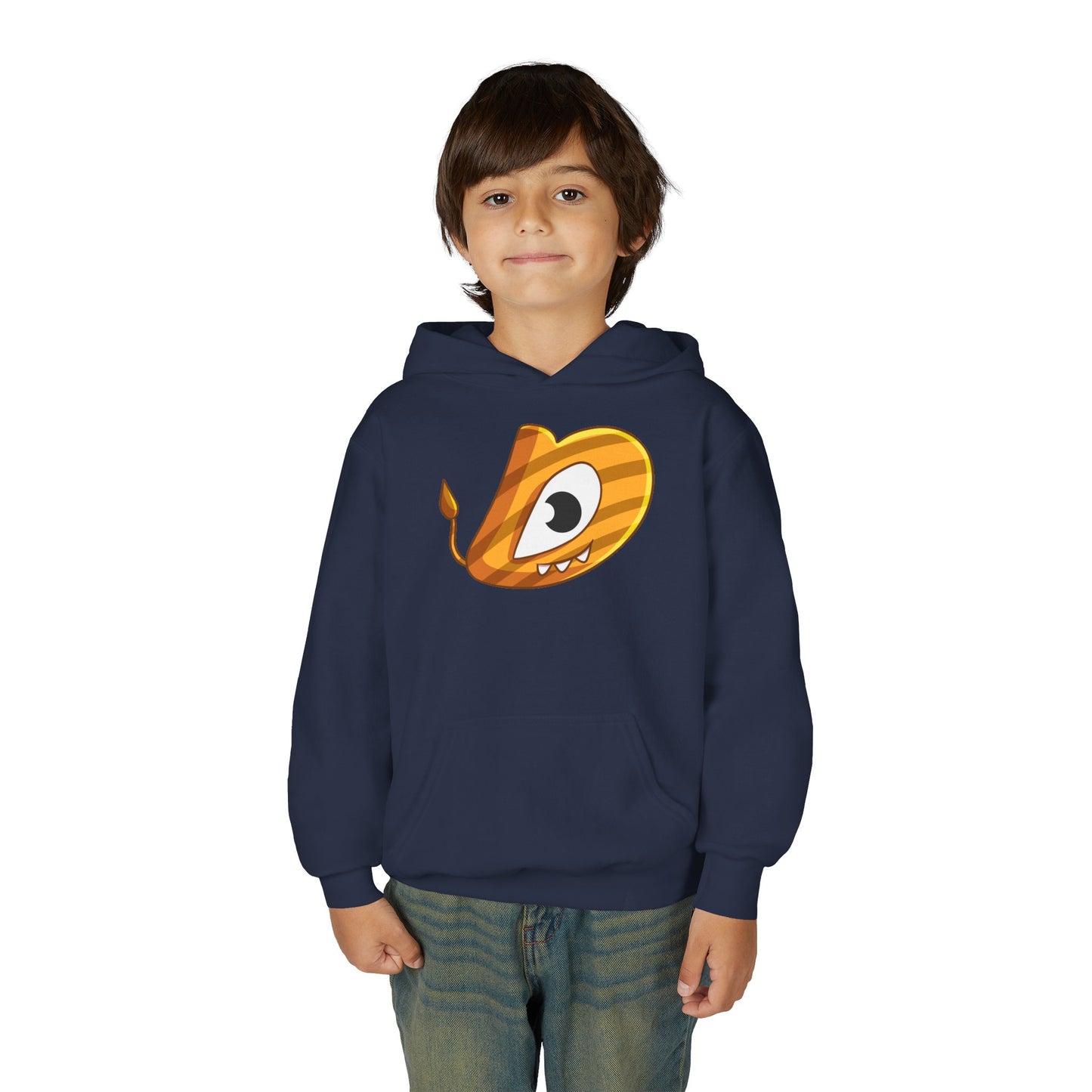 Whimsical Youth Hoodie with Playful Design, Cute Sweatshirt for Kids, Fun Gift for Birthdays, Cozy Winter Wear, Cartoon Style