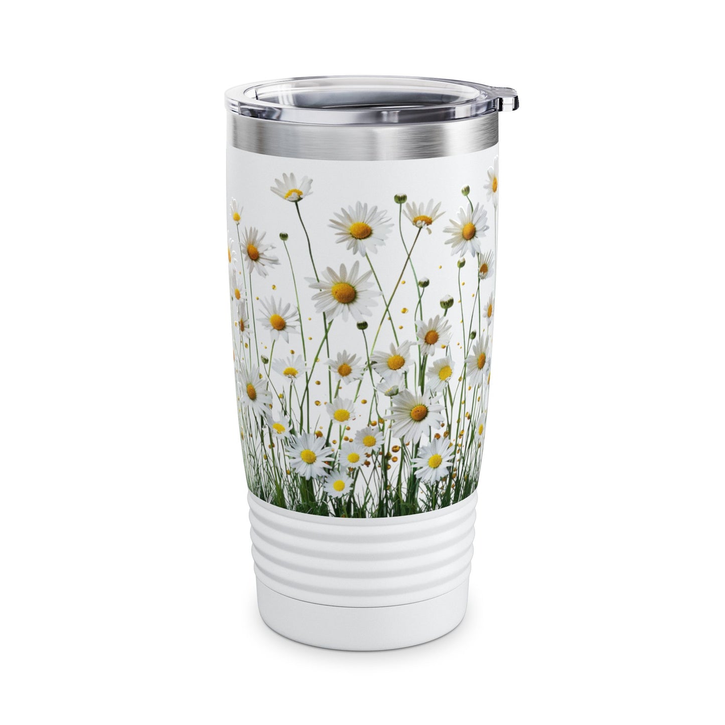 Daisy Floral Tumbler, Travel Mug for Nature Lovers, Eco-friendly Drinkware, Summer Vibes, Gift for Her, Outdoor Adventure