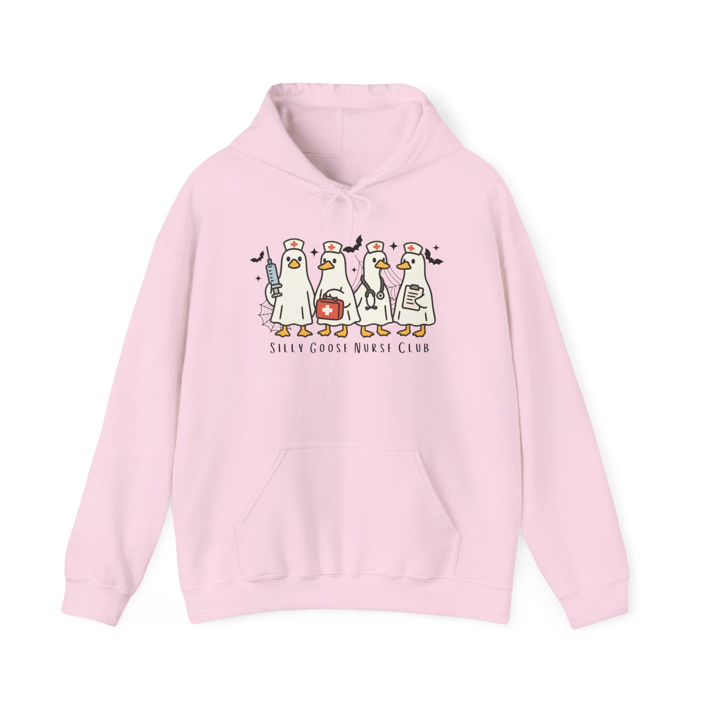 Silly Goose Nurse Hoodie - Unisex Heavy Blend Sweatshirt, Funny Gift for Friends, Cozy Casual Wear, Perfect for Birthdays, Celebrations