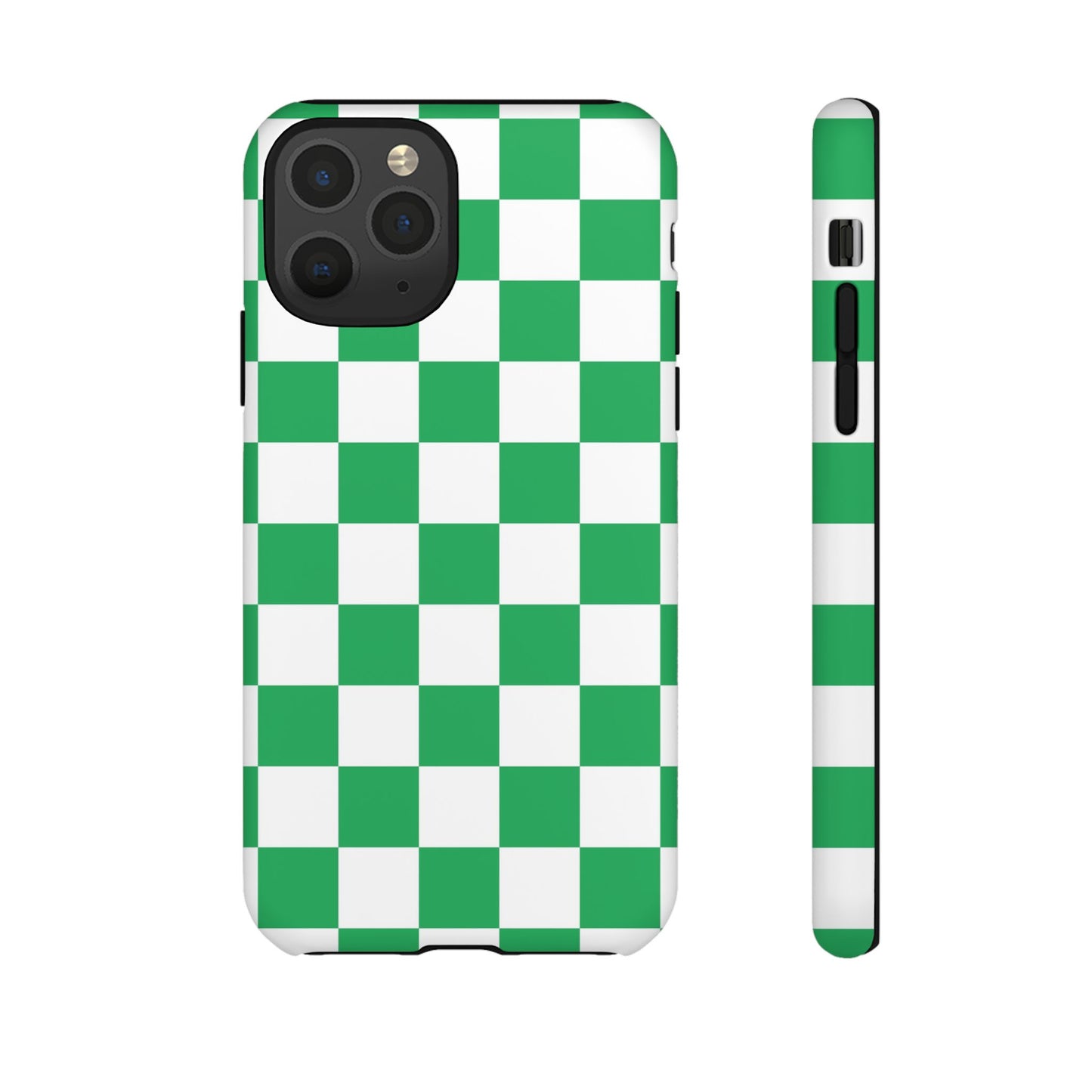 Green Checkerboard Phone Case, iPhone 17 Pro, 17, 16, 15, 14, 13, 12, 11, X, XR, XS MAX, Mobile Cover, Gift for Students, Phone Accessory