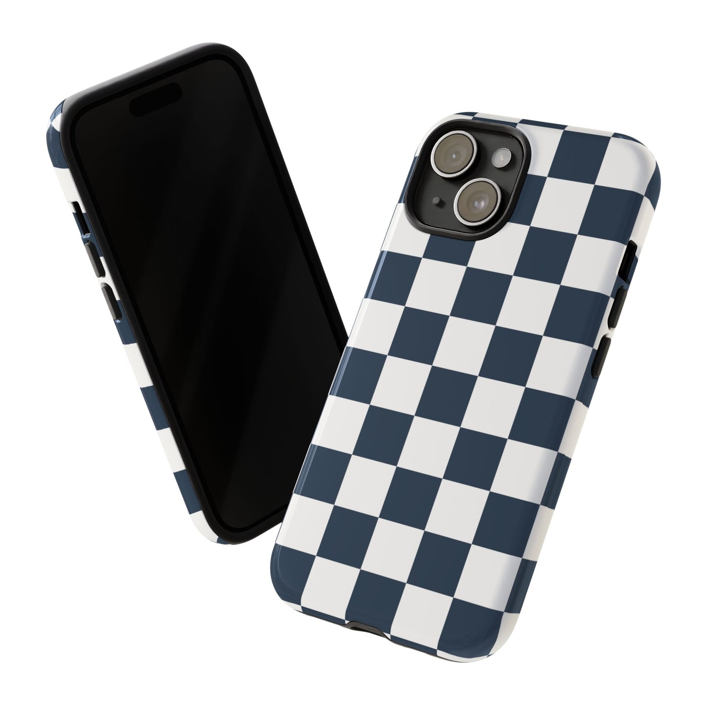 Checkered Pattern iPhone Case, iPhone Cover, Modern iPhone Accessory, Gift for Him, Trendy Mobile Protection