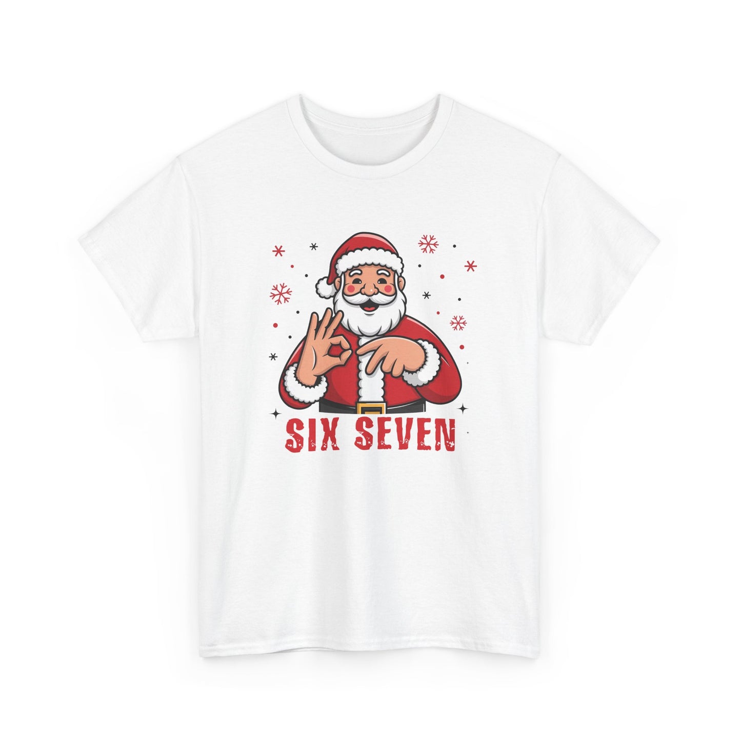 Six Seven Santa Funny Christmas T-Shirt  Humorous Holiday Tee for Men & Women | Trendy Santa Graphic Shirt | Gift for Friends