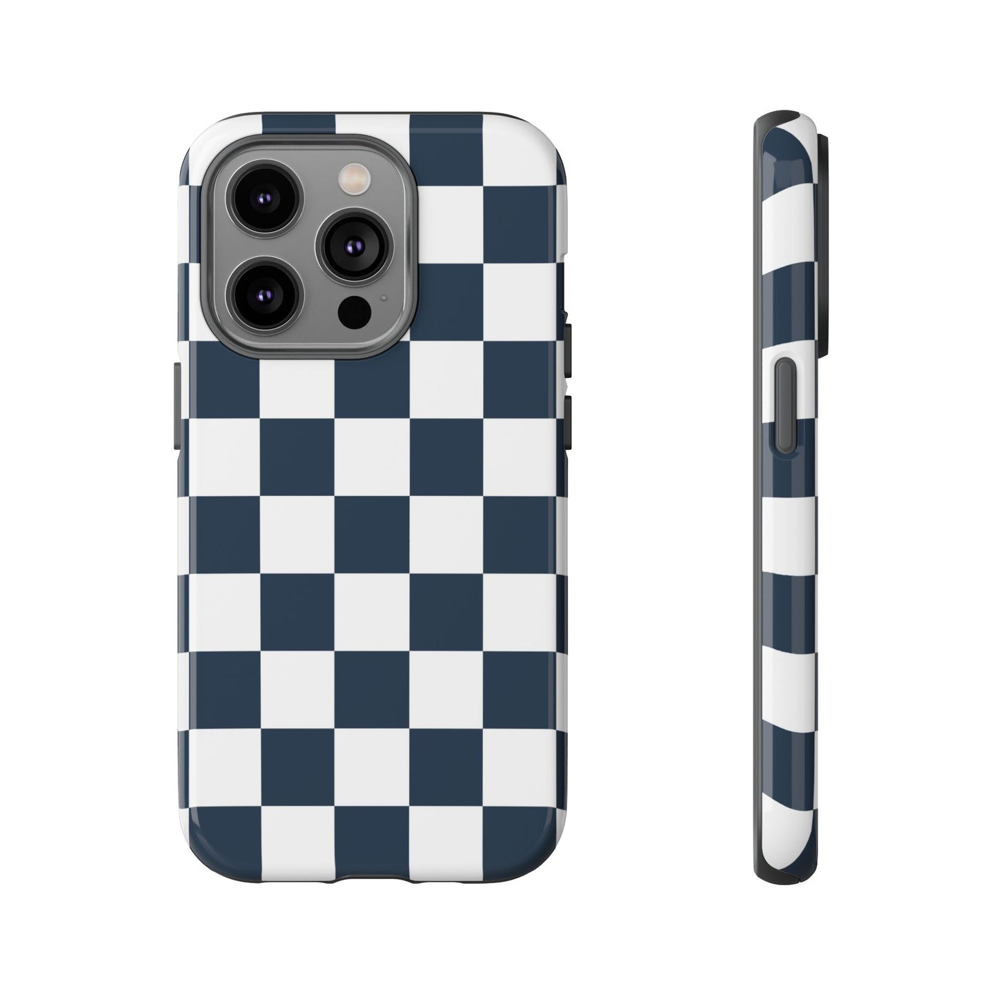 Checkered Pattern iPhone Case, iPhone Cover, Modern iPhone Accessory, Gift for Him, Trendy Mobile Protection