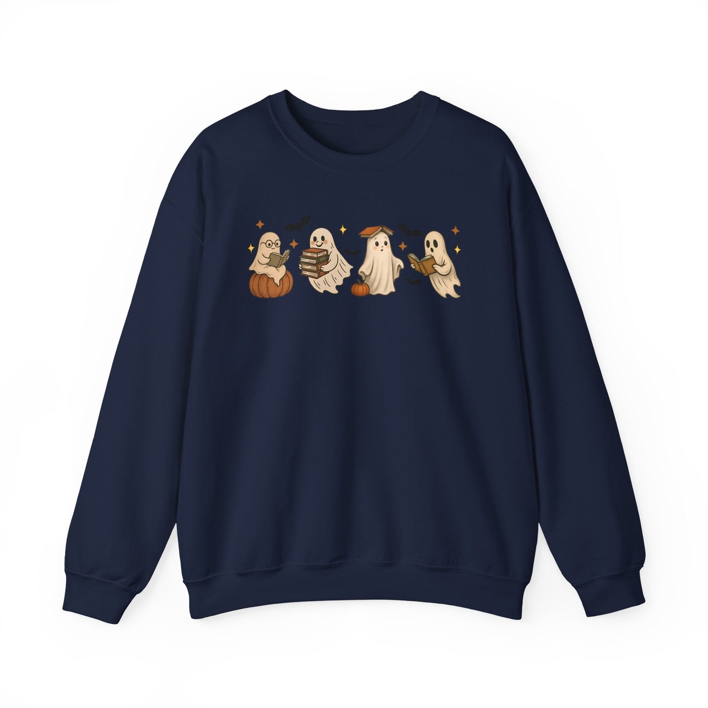 Ghostly Friends Crewneck Sweatshirt, Halloween Ghost Sweatshirt, Halloween Sweatshirt, Unisex Sweatshirt, Cozy Crewneck, Fall Fashion