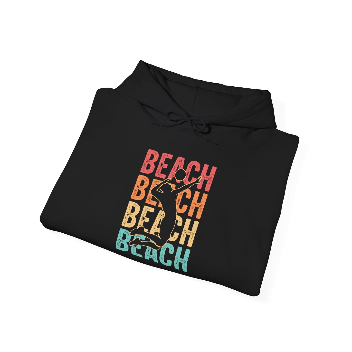 Beach Vibes Unisex Hooded Sweatshirt - Tshirt Gift, Gift For Volleyball Lover, Perfect for Summer Days, Casual Outings, Beach Trips, Gifts