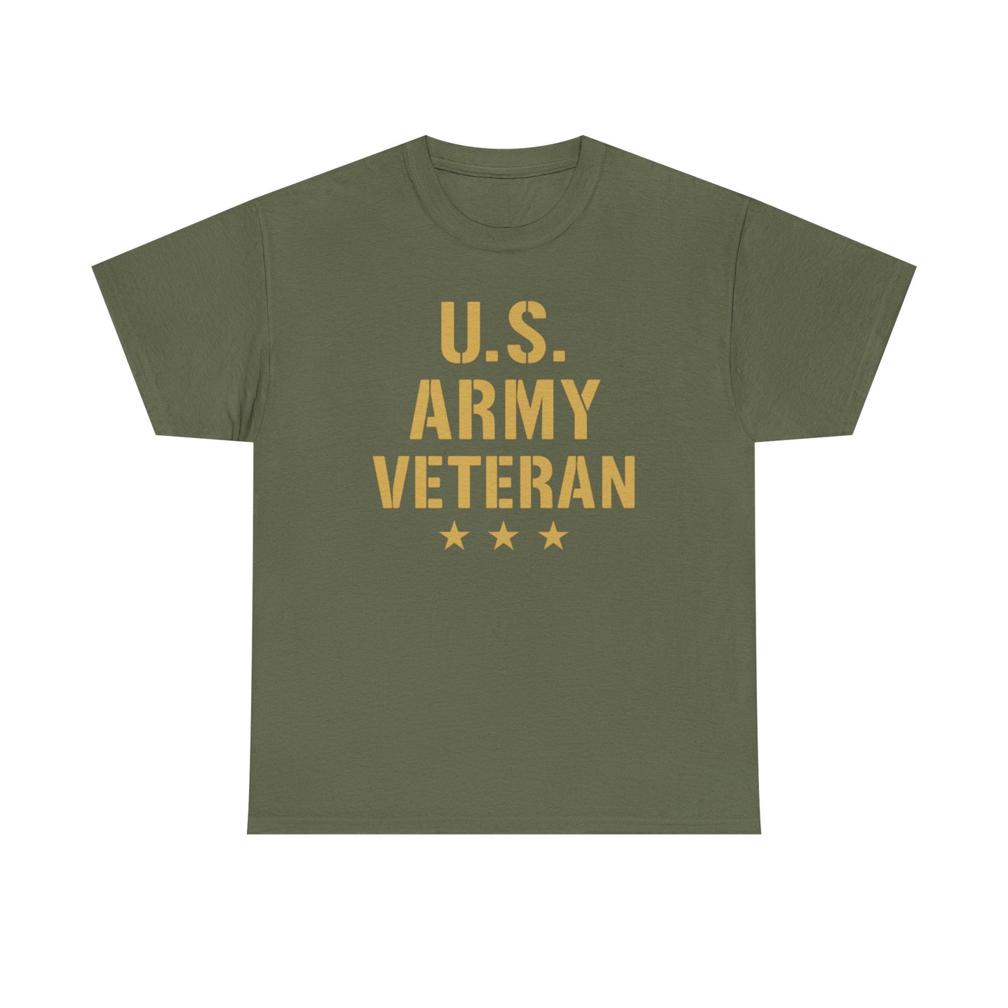 U.S. Army Veteran Heavy Cotton Tee, Patriotic Shirt, Military Gift, Casual Wear, Veteran Pride, Independence Day Apparel