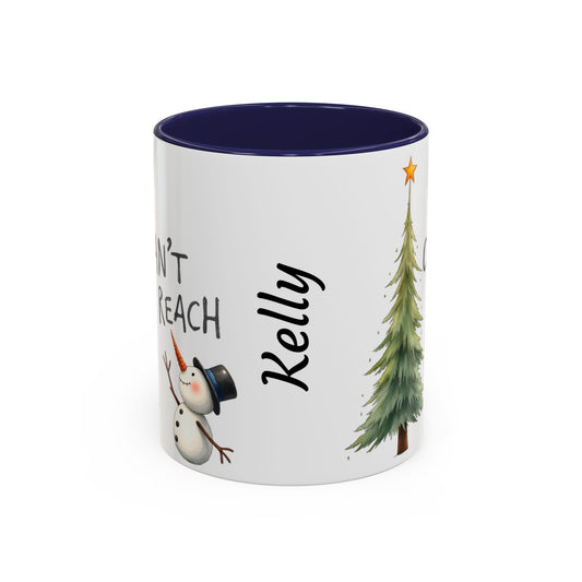 Personalized Holiday Coffee Mug, Cute Snowman Design, Winter Drinkware, Festive Gift, Custom Name Mug, Christmas Day Gift