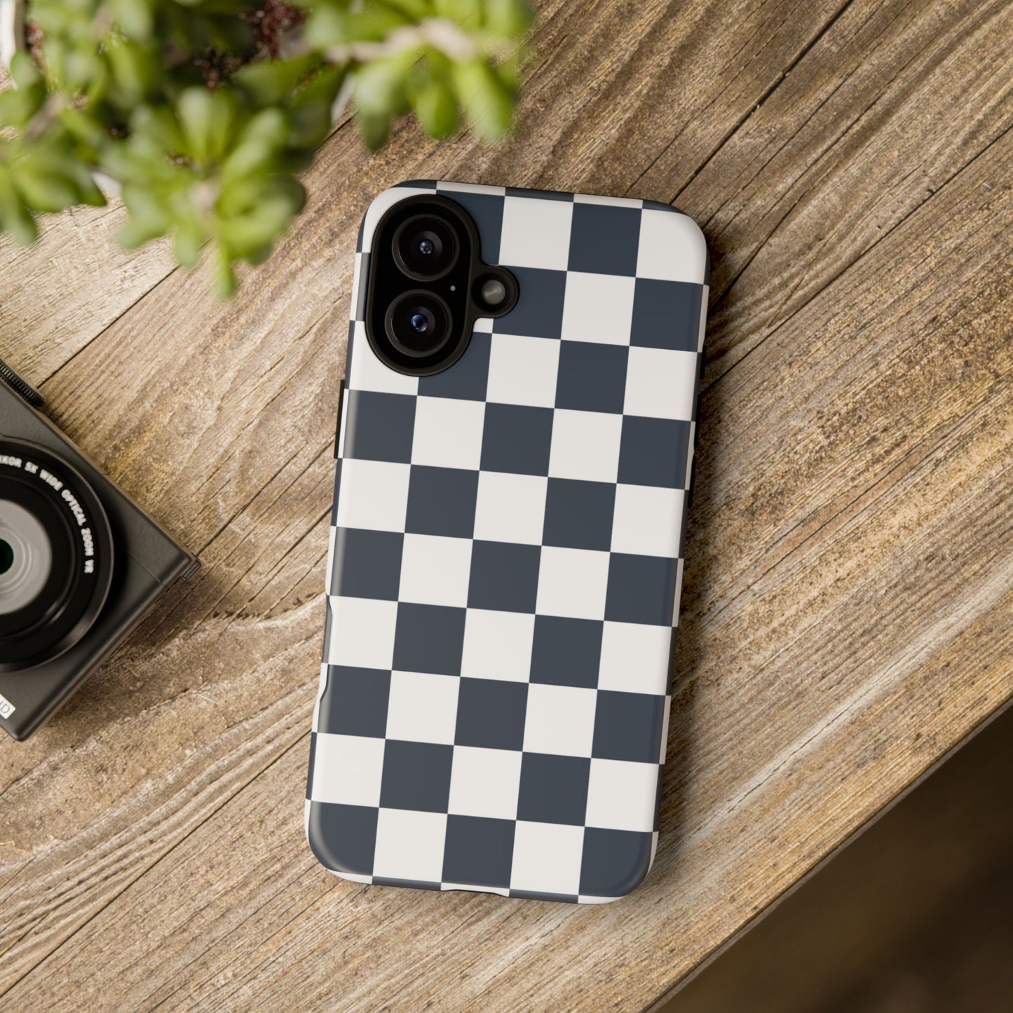 Checkered Pattern iPhone Case, iPhone Cover, Modern iPhone Accessory, Gift for Him, Trendy Mobile Protection