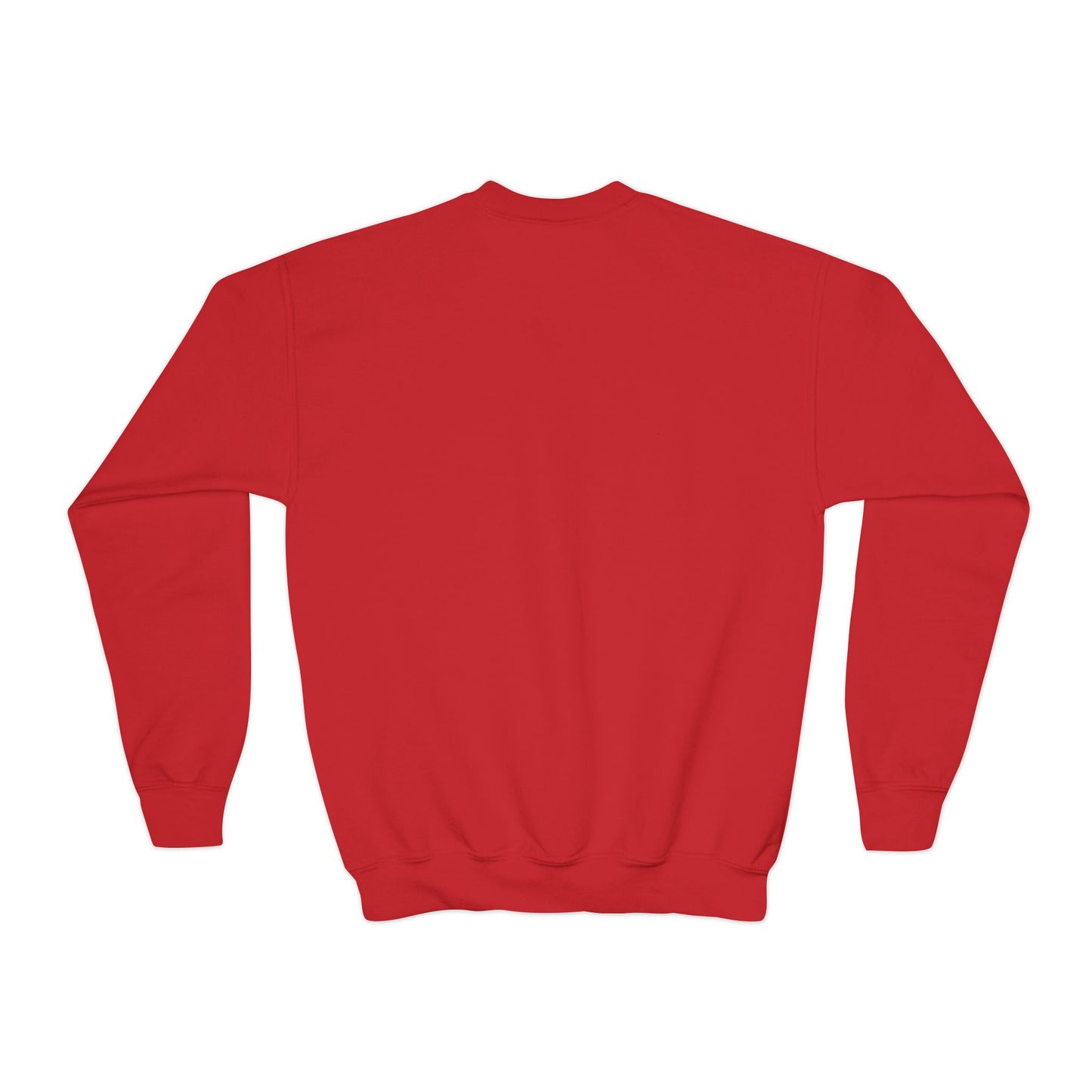 Festive Youth Crewneck Sweatshirt with Christmas Reindeer and Santa Hat, Holiday Gift for Kids, Winter Wear, Cozy Sweater, Christmas Apparel