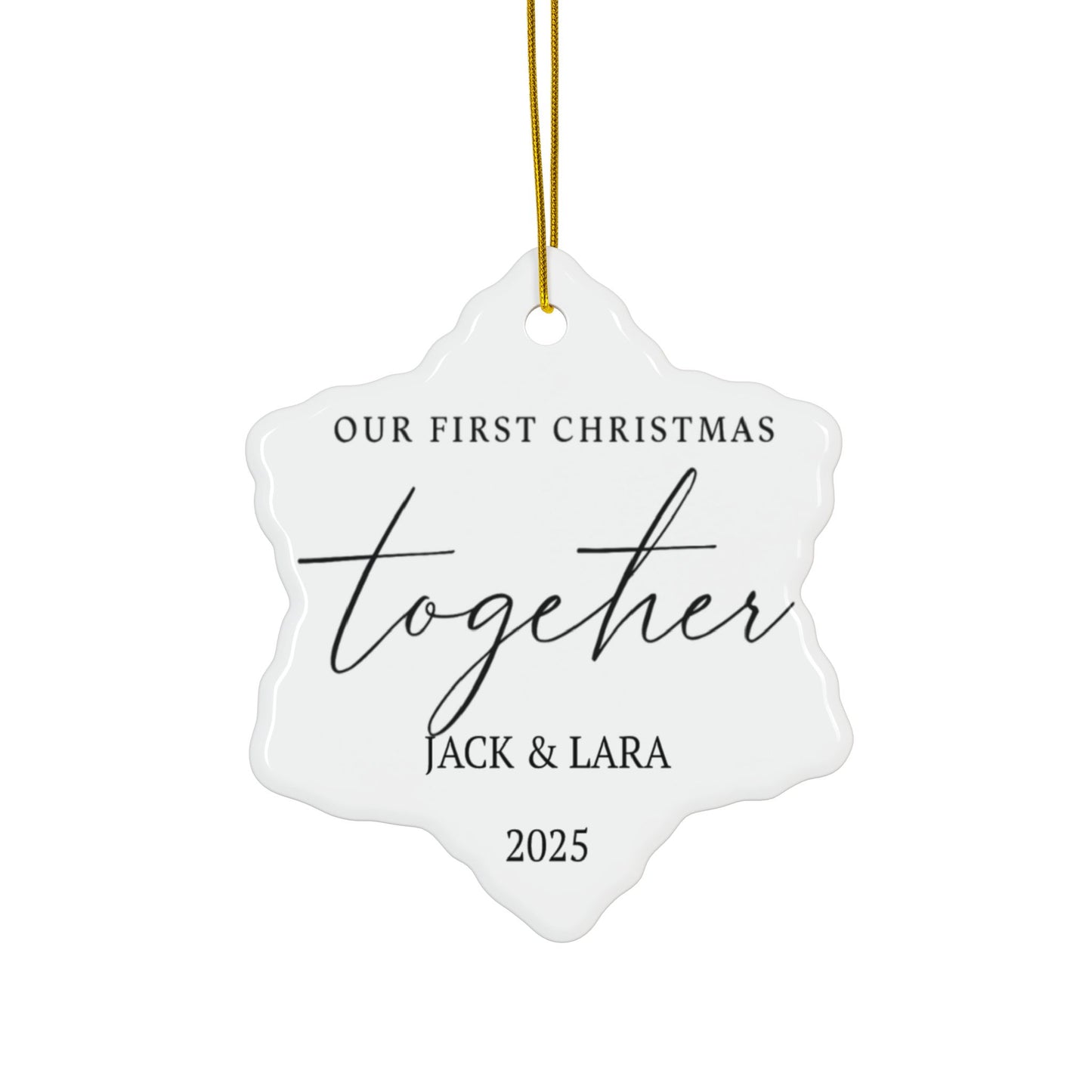 Personalized Couples Christmas Ornament, First Christmas Together Keepsake, New Couple Gift 2025, Gift for Couples, Family Keepsakes