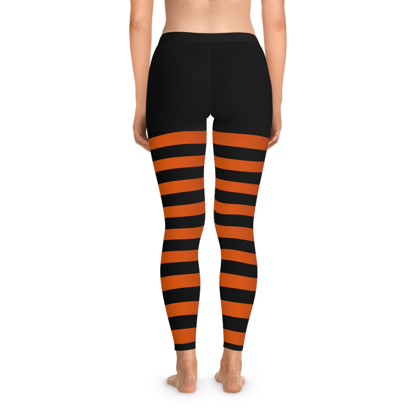 NEXTGRADE, Halloween Striped Leggings, Comfortable Workout Gear, Trendy Fashion, Fall Apparel, Perfect for Cozy Nights