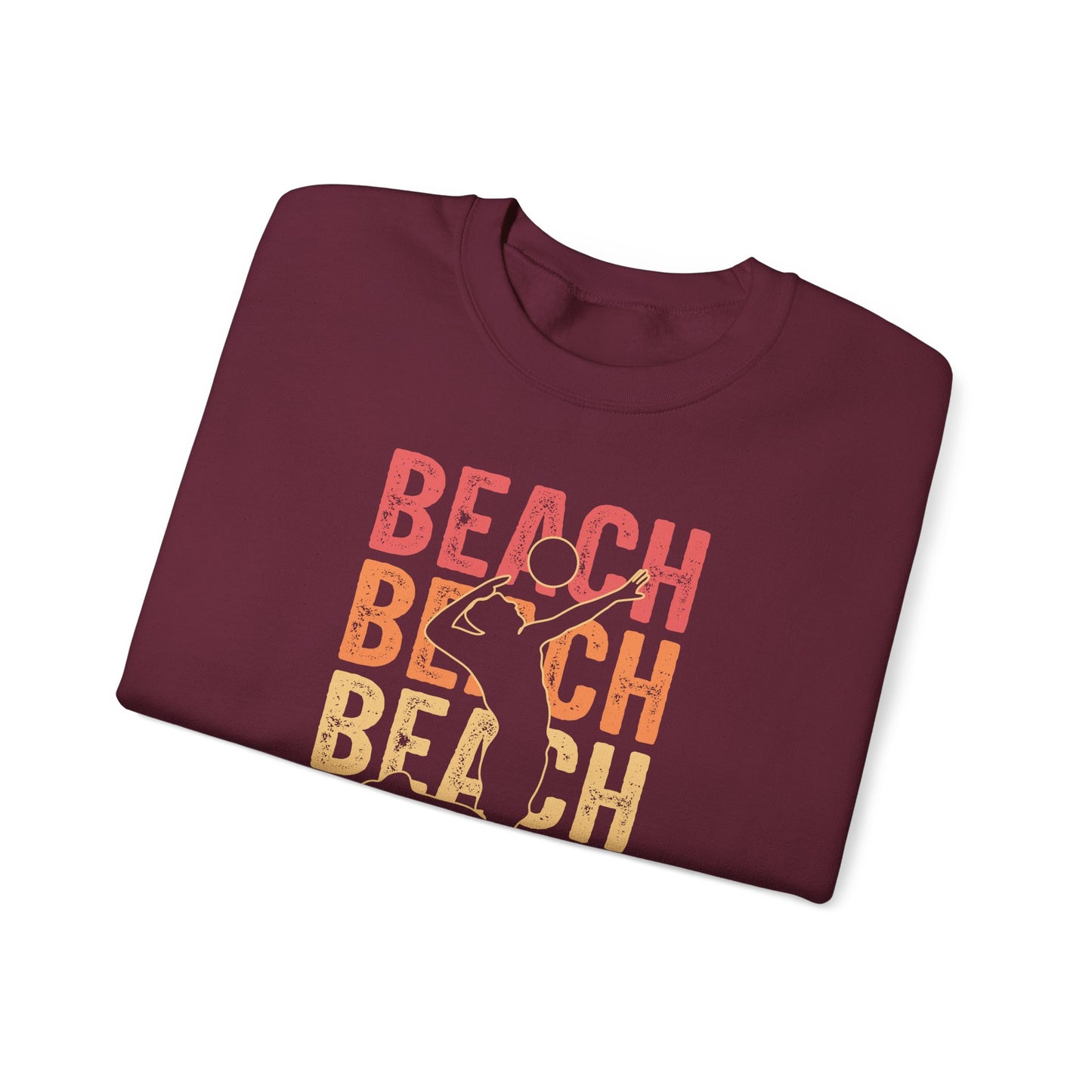 Beach Vibes Unisex Crewneck Sweatshirt - Perfect for Summer Days, Beach Lovers, Vacation, Casual Wear, Gift Idea
