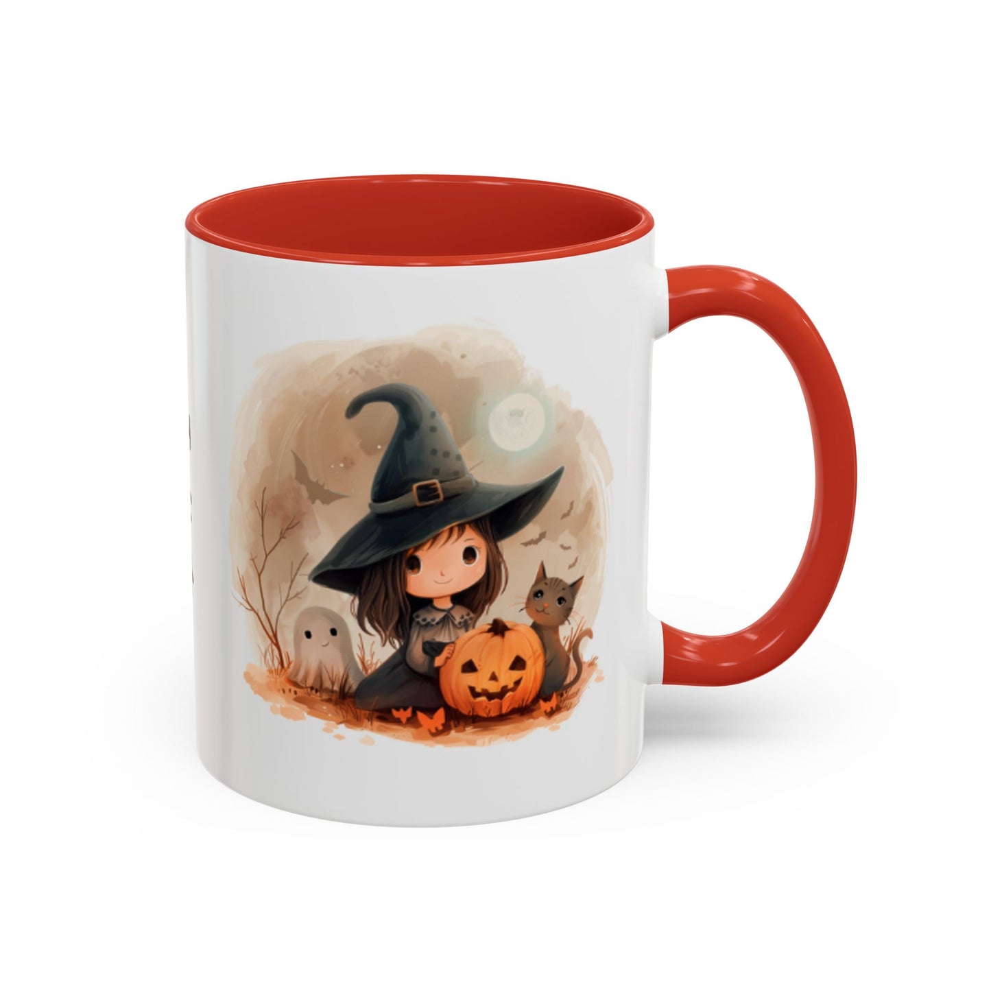 Personalized Witch Coffee Mug, Personalized Halloween Mug, Cute Witch Gift, Fall Decor, Coffee Cup for Kids