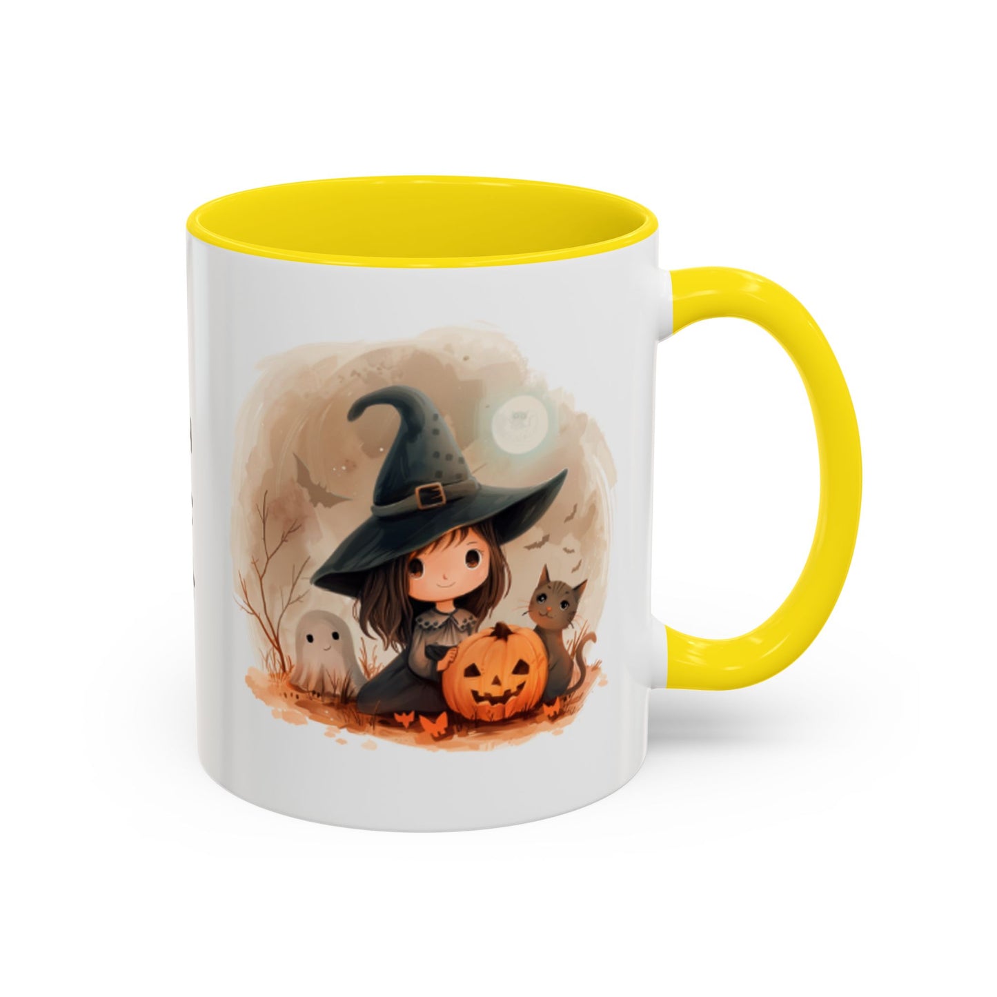 Personalized Witch Coffee Mug, Personalized Halloween Mug, Cute Witch Gift, Fall Decor, Coffee Cup for Kids