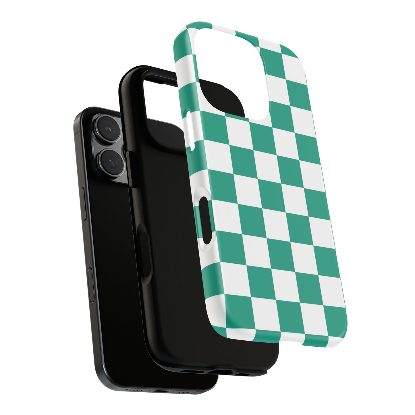 Checkered iPhone Case, Stylish Phone Cover,  Mobile Case For iPhone 17 Pro, 17, 16, 15, 14, 13, 12, 11, X, XR,XS MAX, Chic Gift for Her