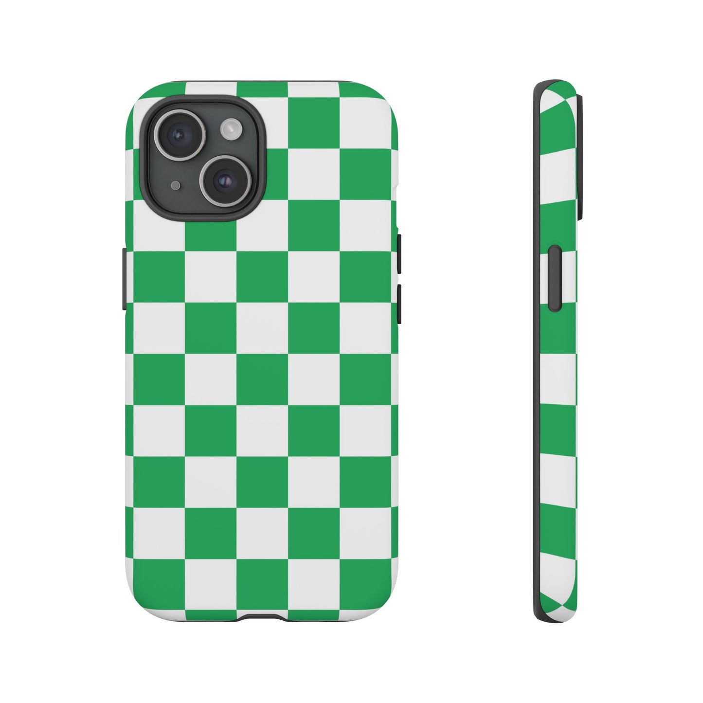 Green Checkerboard Phone Case, iPhone 17 Pro, 17, 16, 15, 14, 13, 12, 11, X, XR, XS MAX, Mobile Cover, Gift for Students, Phone Accessory