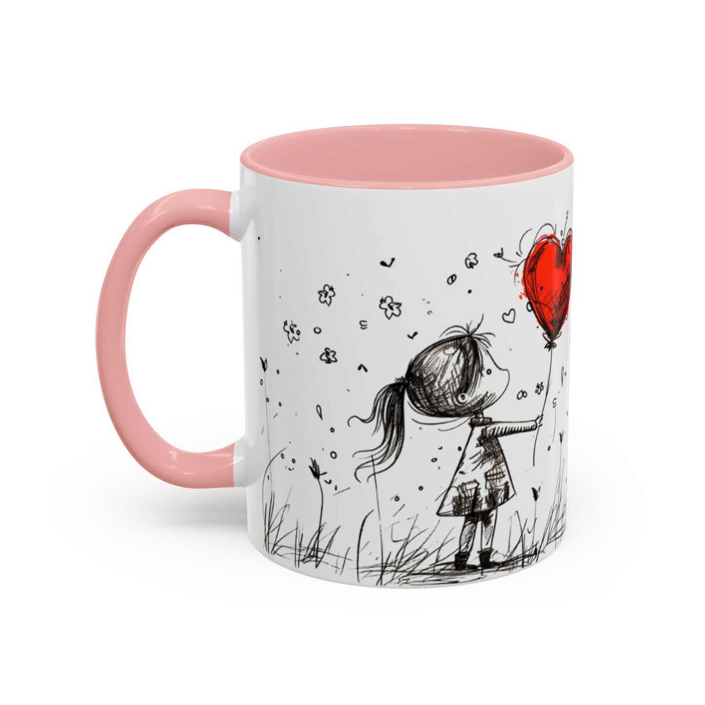Romantic Coffee Mug, Love Gift for Coffee Lovers, Valentine's Day Mug, Couple Gift, Home Decor, Art Mug, Gift for Wife