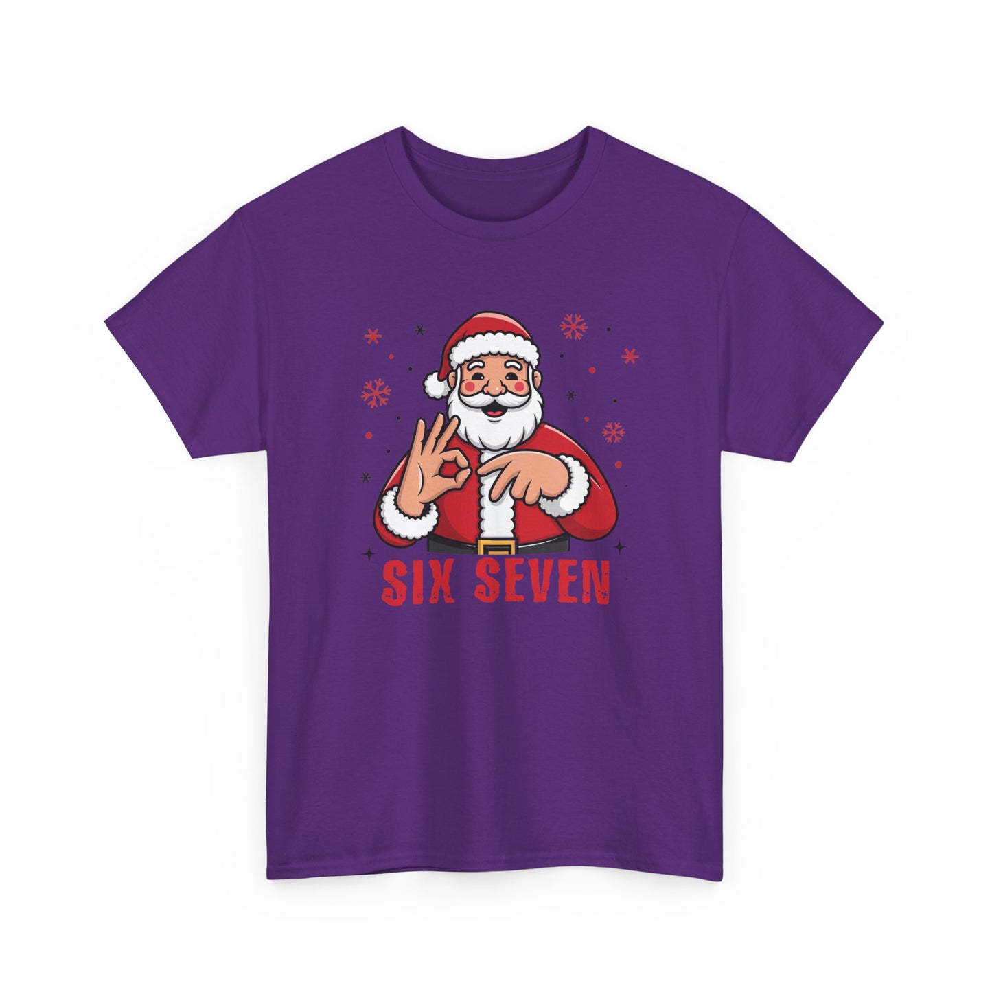 Six Seven Santa Funny Christmas T-Shirt  Humorous Holiday Tee for Men & Women | Trendy Santa Graphic Shirt | Gift for Friends