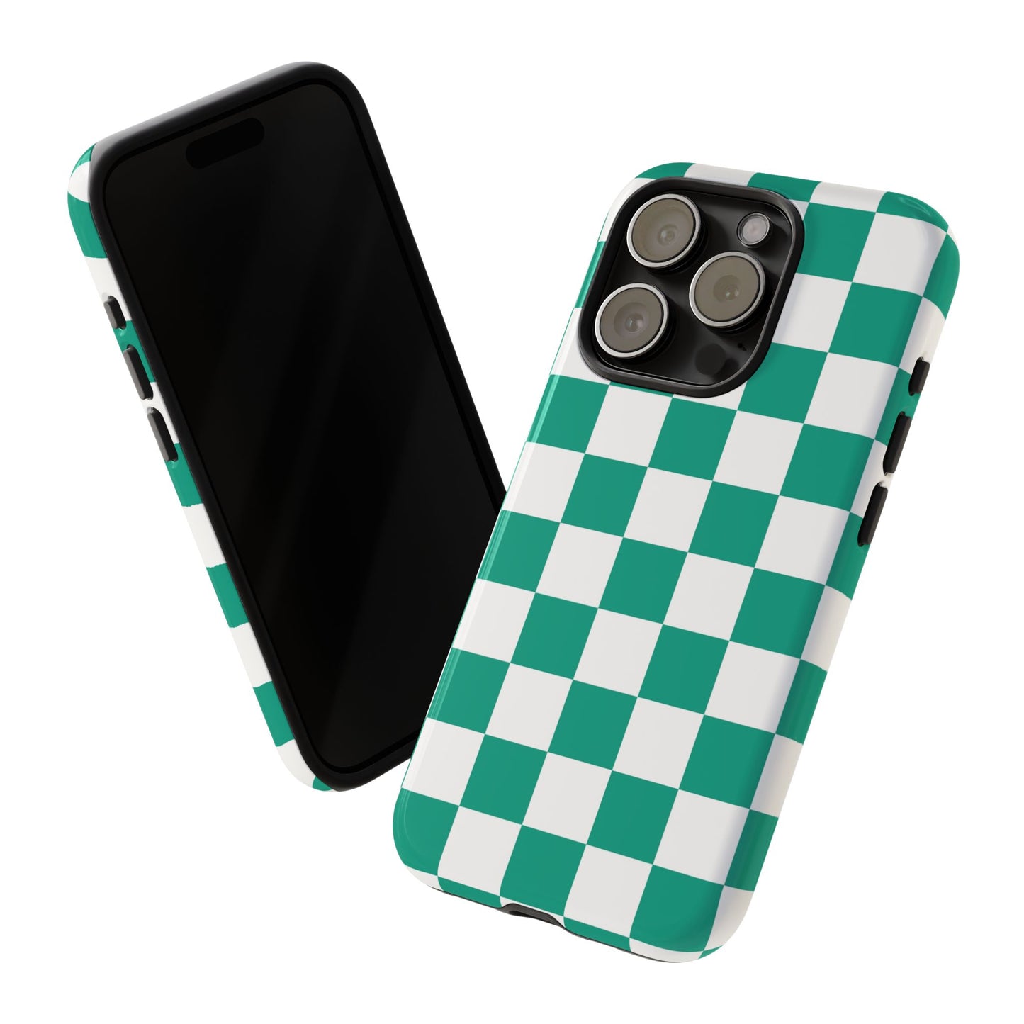 Checkered iPhone Case, Stylish Phone Cover,  Mobile Case For iPhone 17 Pro, 17, 16, 15, 14, 13, 12, 11, X, XR,XS MAX, Chic Gift for Her