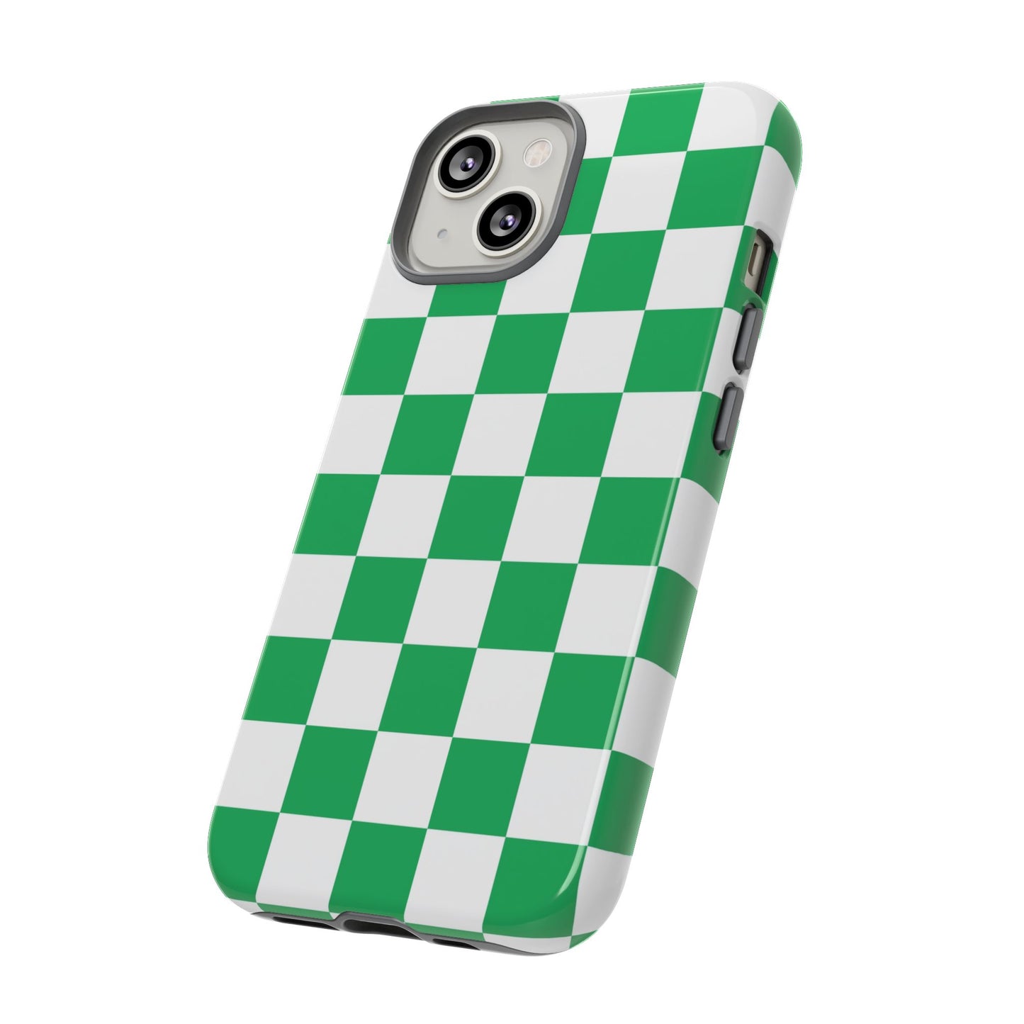 Green Checkerboard Phone Case, iPhone 17 Pro, 17, 16, 15, 14, 13, 12, 11, X, XR, XS MAX, Mobile Cover, Gift for Students, Phone Accessory