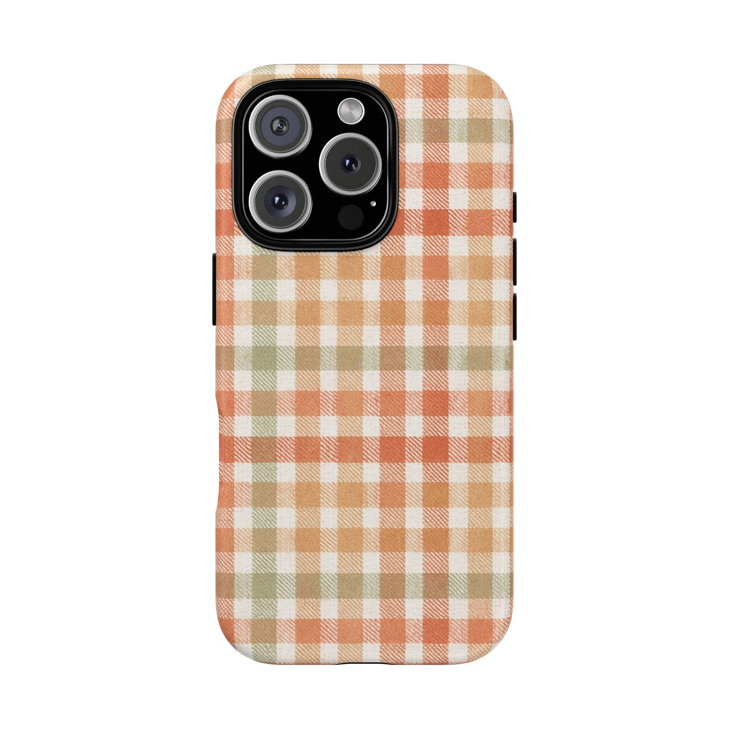 Boho Checkered Phone Case | Neutral Aesthetic Plaid Case | Retro Minimalist Check Design | iPhone Cover | Samsung Cover