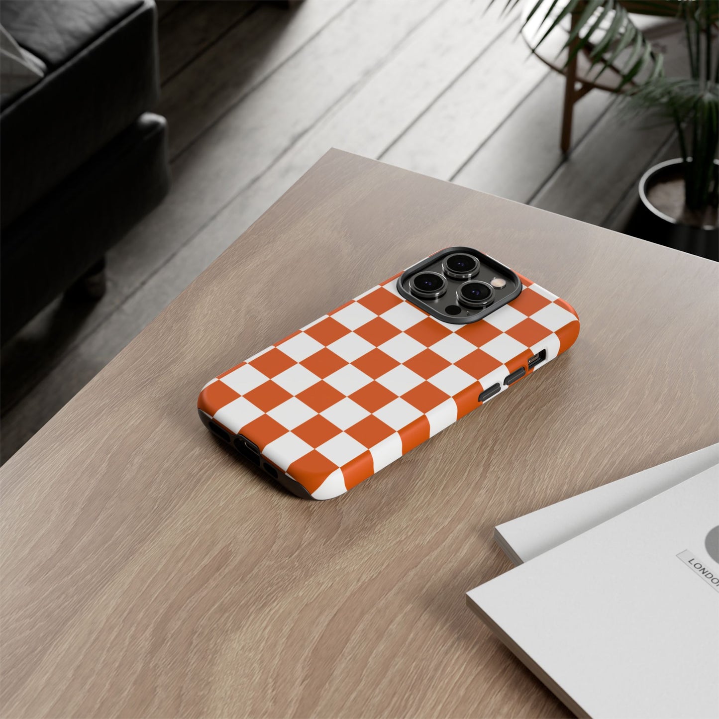 Checkered Phone Case, Trendy Phone Cover, iPhone 17 Pro, 17, 17 Air, 16, 15, 14, 13, 12, 11, X, XR, XS MAX