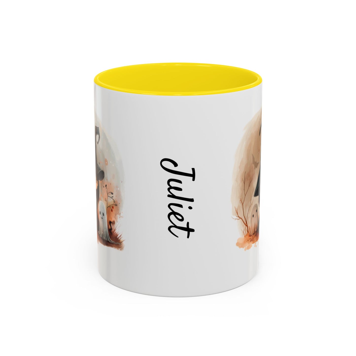 Personalized Witch Coffee Mug, Personalized Halloween Mug, Cute Witch Gift, Fall Decor, Coffee Cup for Kids