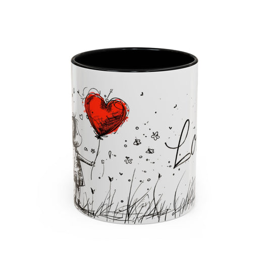 Romantic Coffee Mug, Love Gift for Coffee Lovers, Valentine's Day Mug, Couple Gift, Home Decor, Art Mug, Gift for Wife