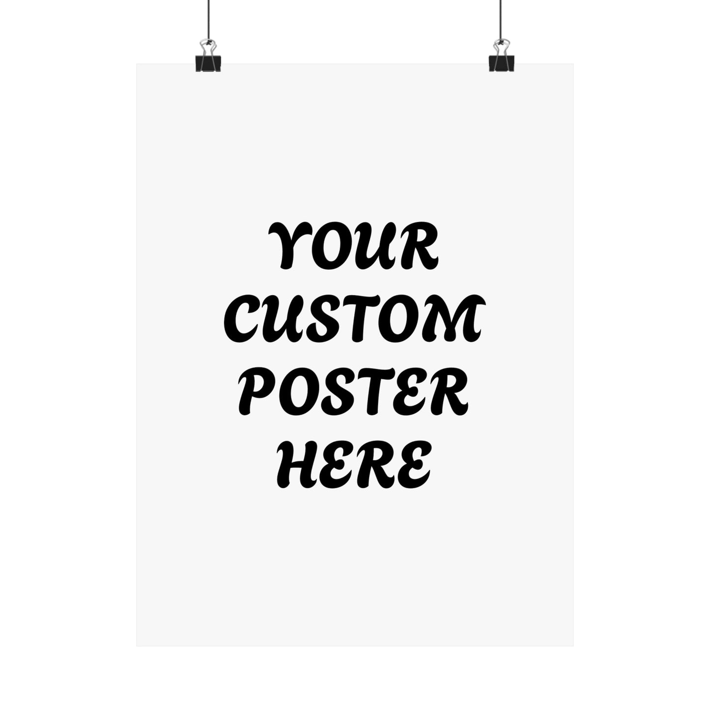 Customizable Matte Vertical Posters for Personalized Decor, Wall Art, Gift for Home, Custom Text Poster, Unique Artwork