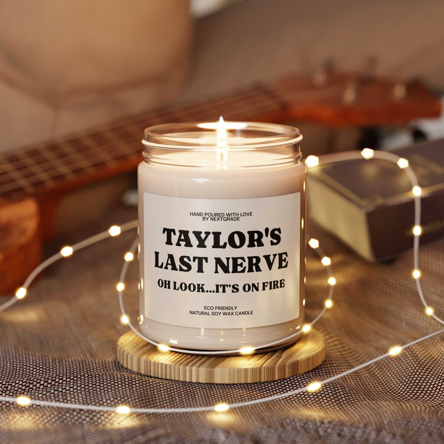 Personalized  Scented Soy Candle Custom Last Nerve Scented Soy Candle, Custom Name Candle, Funny Gift Personalized Candle Gift Funny Candle,