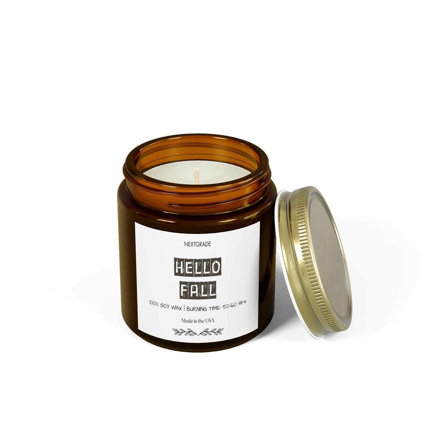 Hello Fall Scented Candle, Gift For Friend, Warm & Cozy Autumn Aroma, Perfect for Home Décor, Gifts, Celebrations, Relaxation