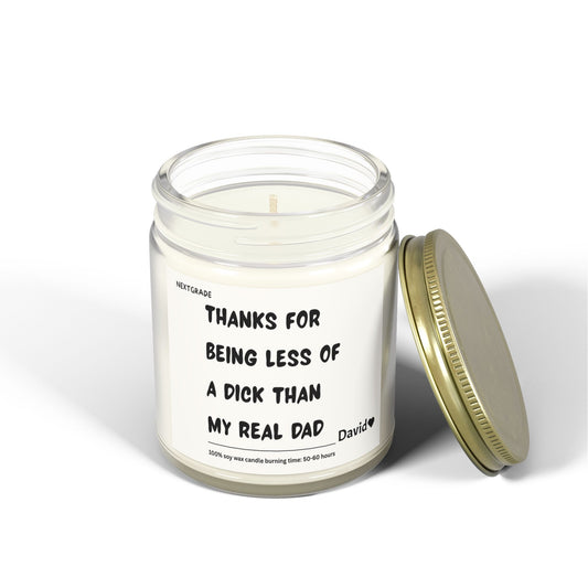 Personalized Funny Dad Scented Candles, Gifts for Dads, Unique Father's Day Candle, Humorous Candle, Gag Gift for Dad