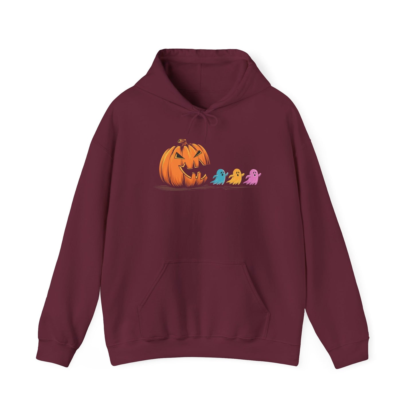 Halloween Pumpkin Cozy Hoodie, Unisex Sweatshirt, Fall Fashion, Spooky Season Apparel, Cute Halloween Gift, Casual Warmth