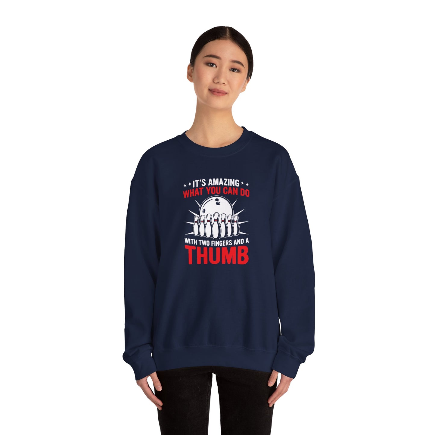 Bowling Humor Crewneck Sweatshirt | Funny Gift for Bowlers | Unisex Sweatshirt | Bowling League Apparel | Perfect for Game Night