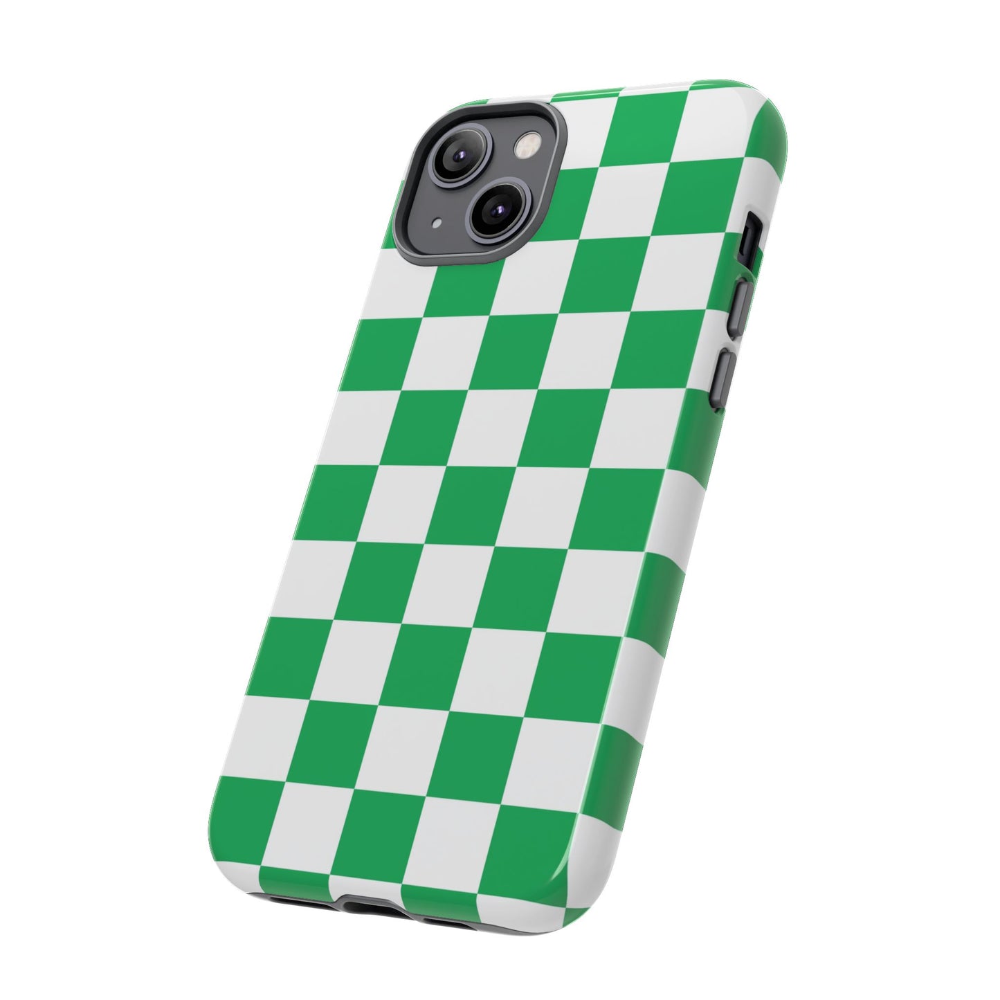 Green Checkerboard Phone Case, iPhone 17 Pro, 17, 16, 15, 14, 13, 12, 11, X, XR, XS MAX, Mobile Cover, Gift for Students, Phone Accessory