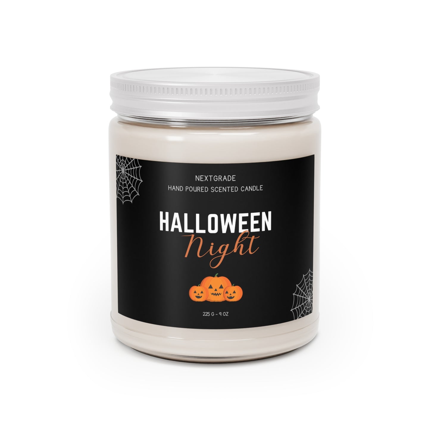 Halloween Night Soy Candle, Fall Decor, Spooky Home Fragrance, Gift for Halloween Lovers, Hand-Poured Candle