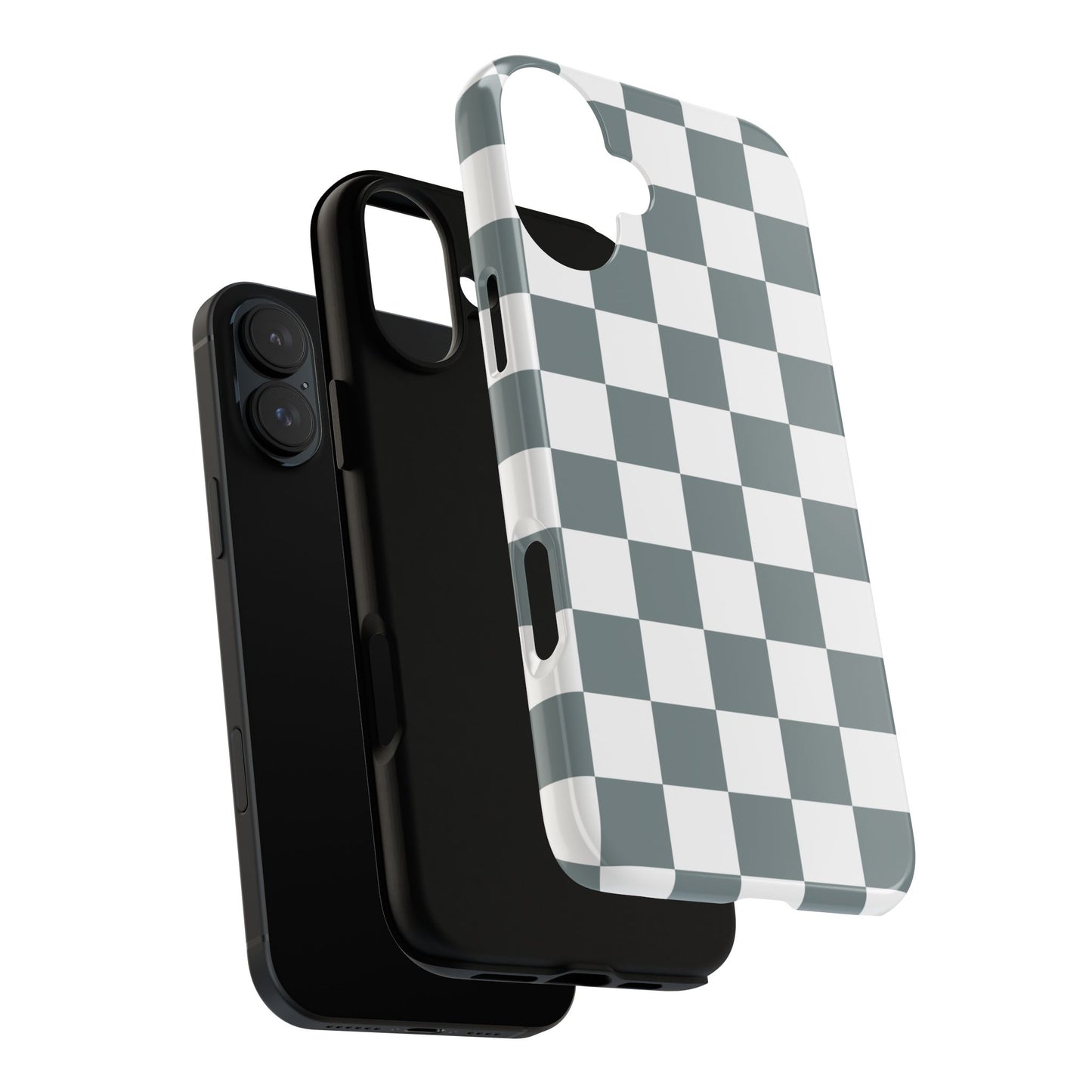 Stylish Checkerboard Phone Case, Durable Phone Cover, Unique Gift, iPhone 17 Pro, 17, 17 Air, 16, 15, 14, 13, 12, 11, X, XR, XS MAX