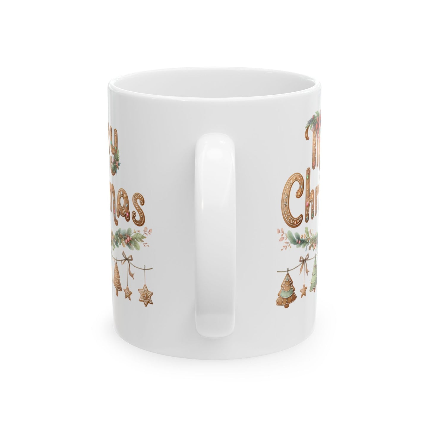 Personalized Christmas Ceramic Mug, Holiday Gift, Merry Christmas Coffee Cup, Customizable Mug for Christmas, Festive Holiday Drinkware