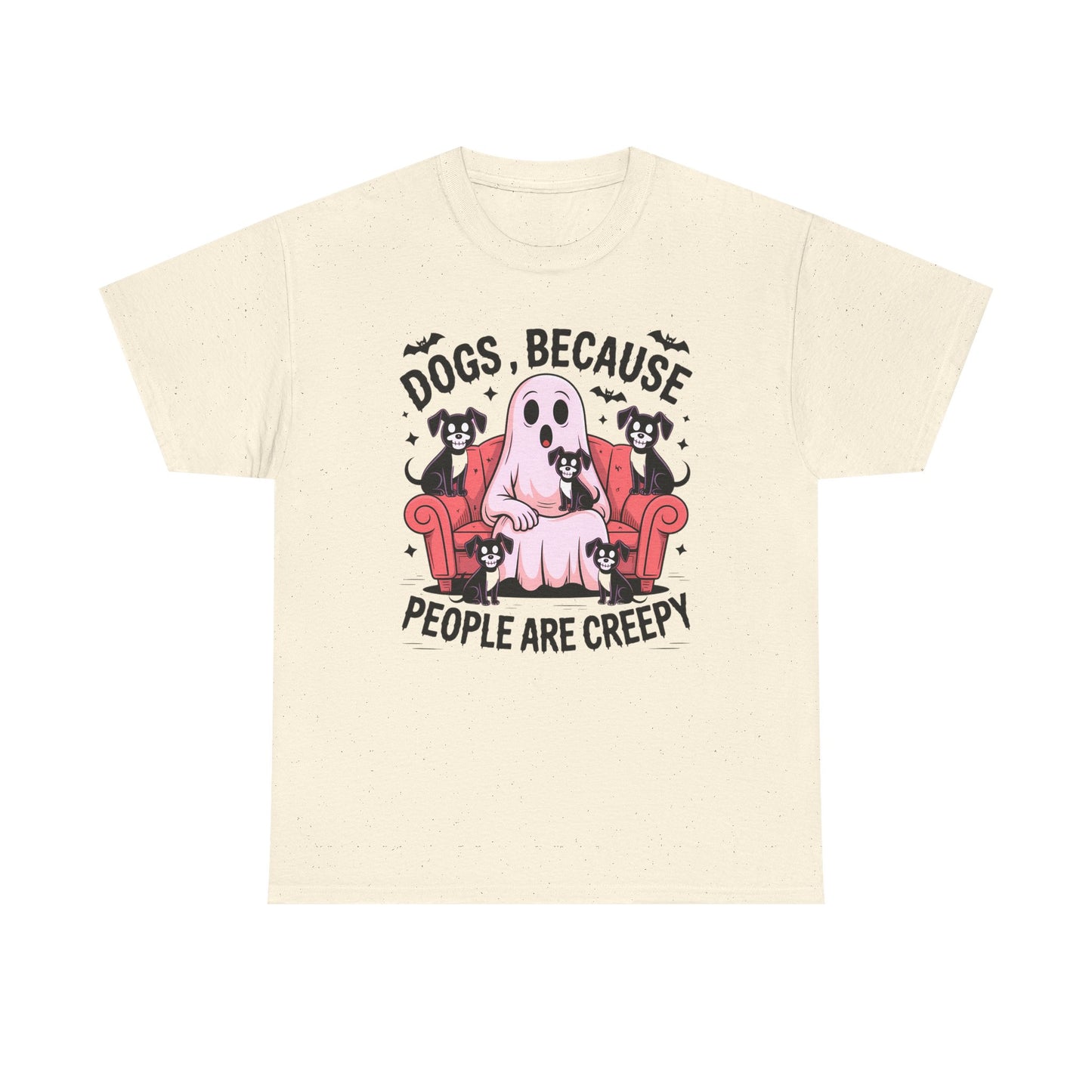 Cozy Ghost Dog Tshirt | Unisex Crewneck, Perfect for Pet Lovers, Halloween, Fall Fashion, Gifts for Dog Owners
