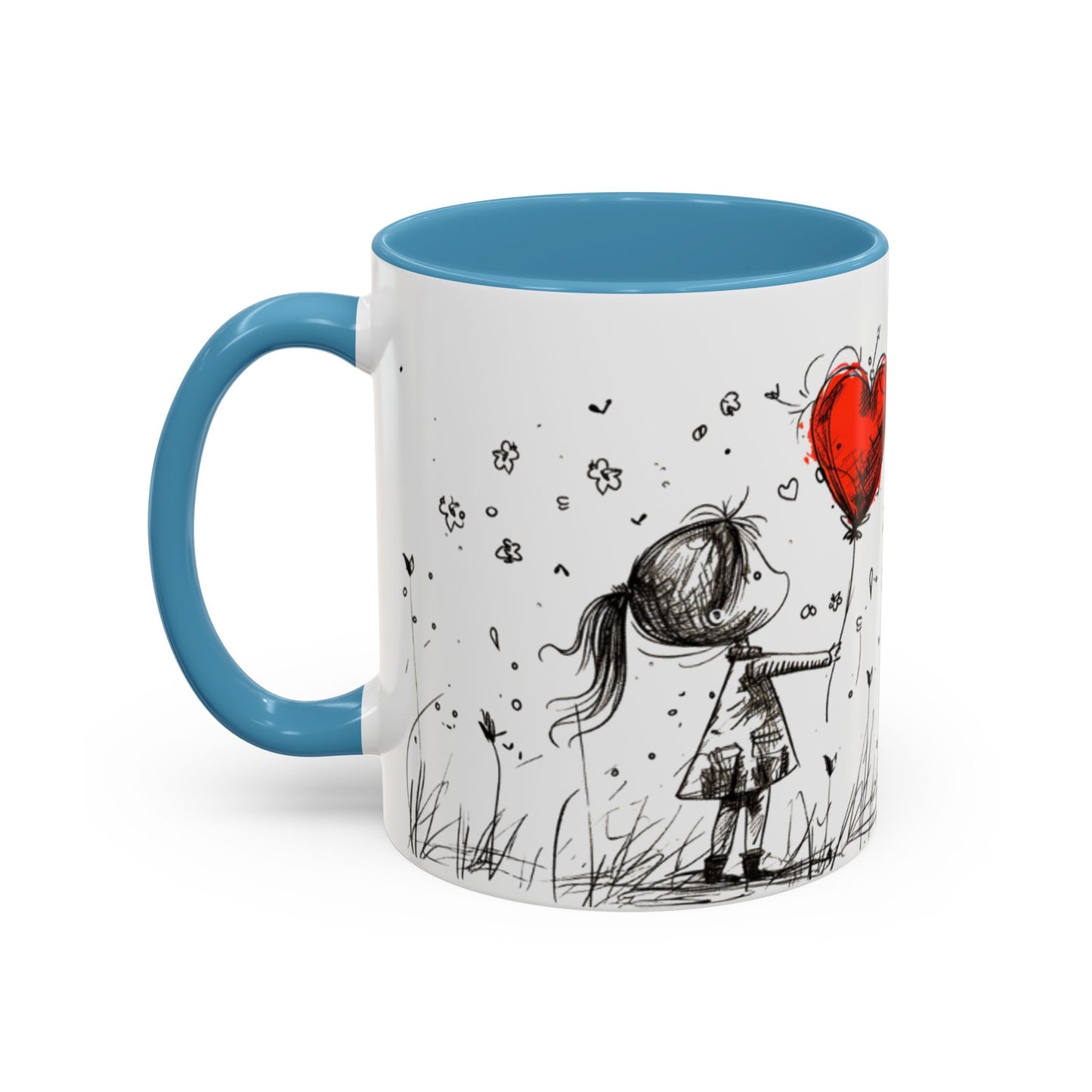 Romantic Coffee Mug, Love Gift for Coffee Lovers, Valentine's Day Mug, Couple Gift, Home Decor, Art Mug, Gift for Wife