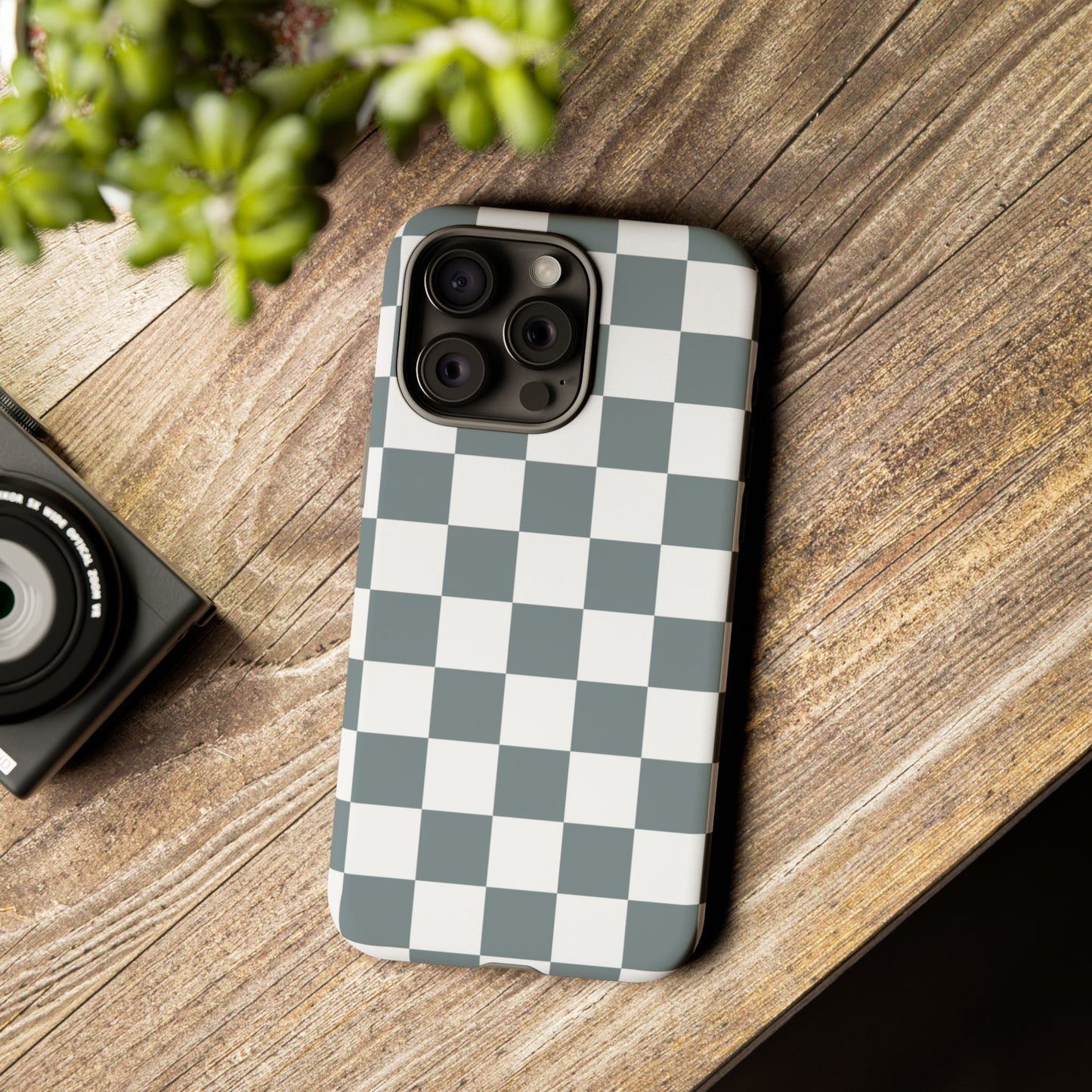 Stylish Checkerboard Phone Case, Durable Phone Cover, Unique Gift, iPhone 17 Pro, 17, 17 Air, 16, 15, 14, 13, 12, 11, X, XR, XS MAX