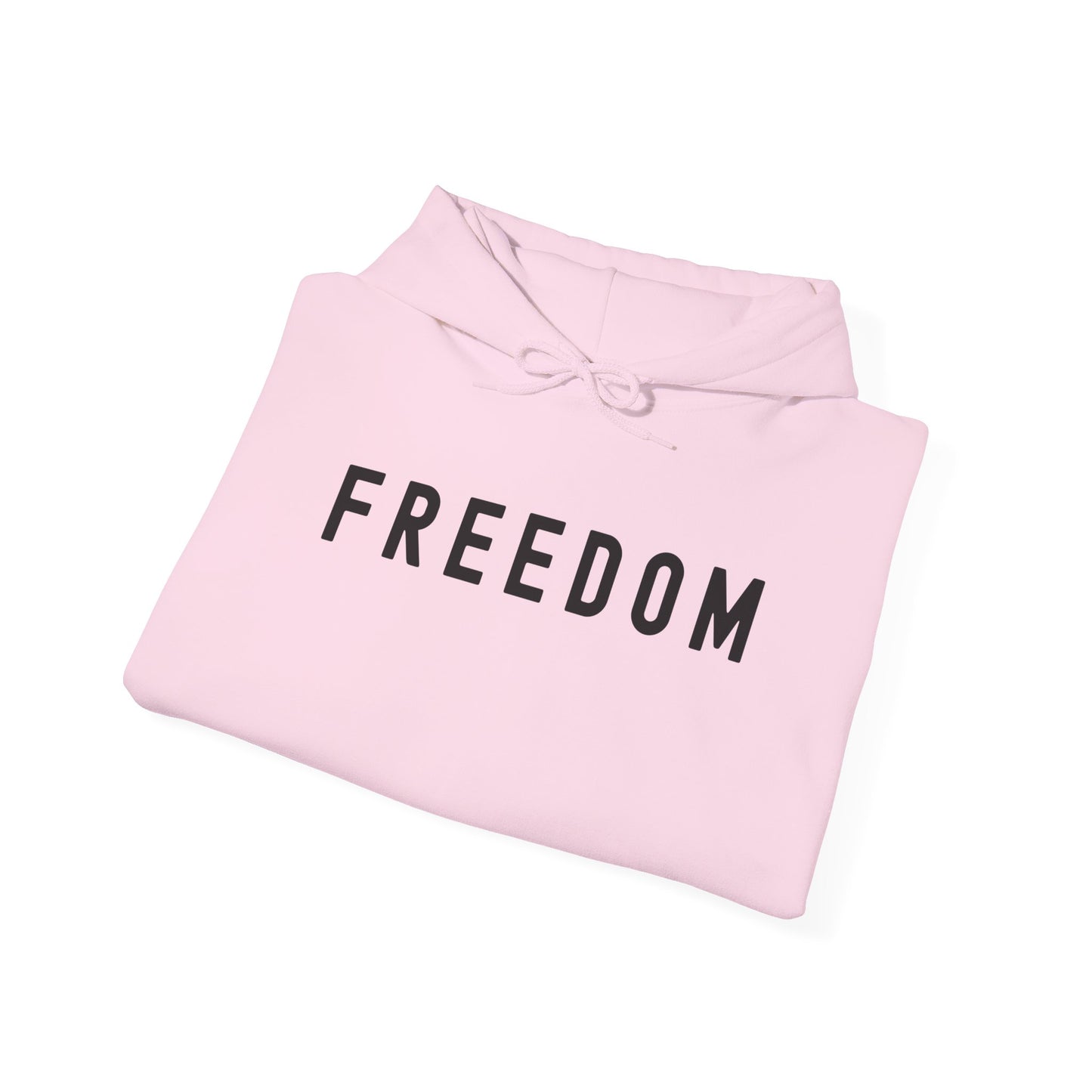 Freedom Statement Hoodie, Cozy Unisex Sweatshirt, Perfect Gift for Minimalism Lovers, Casual Style, Comfortable Layering