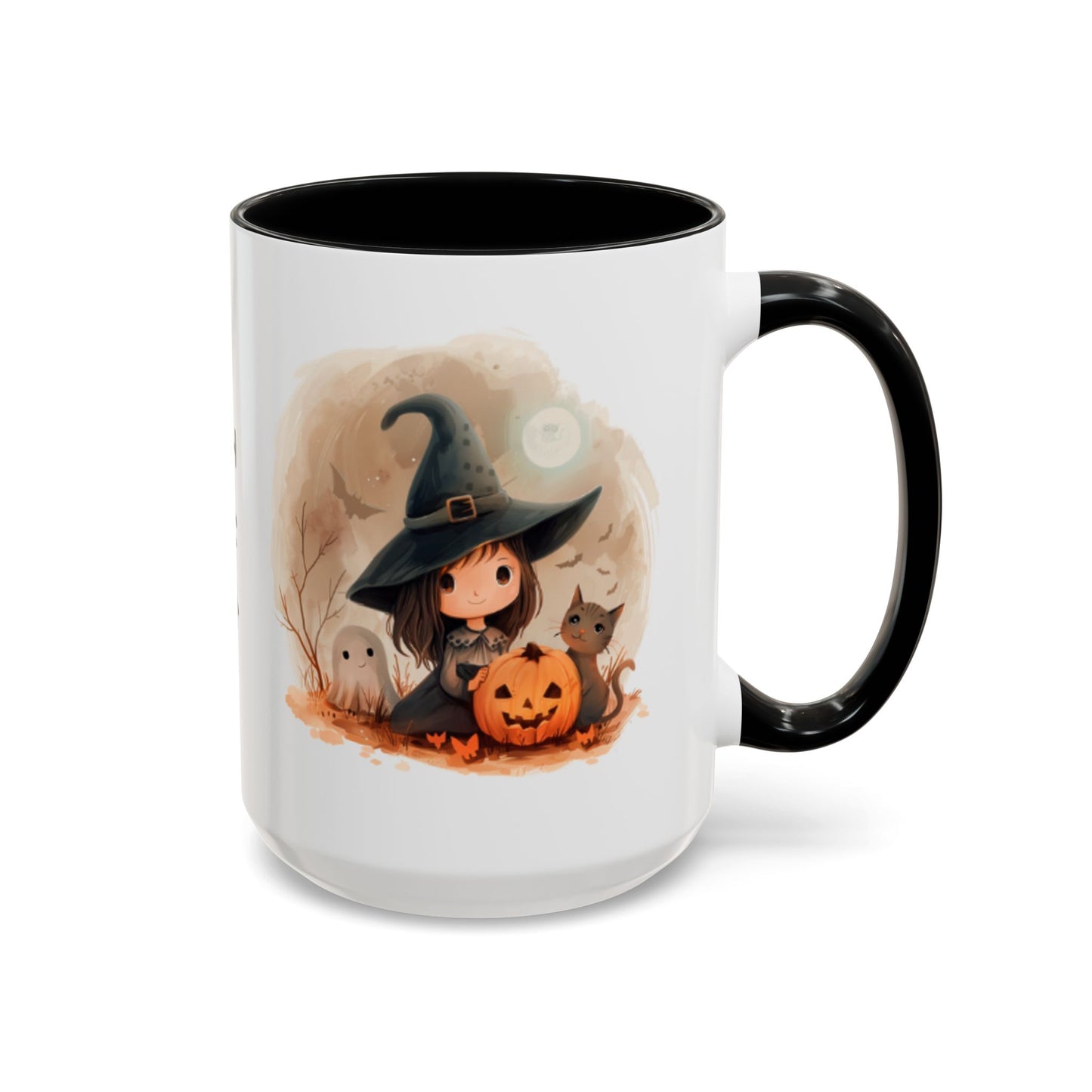 Personalized Witch Coffee Mug, Personalized Halloween Mug, Cute Witch Gift, Fall Decor, Coffee Cup for Kids