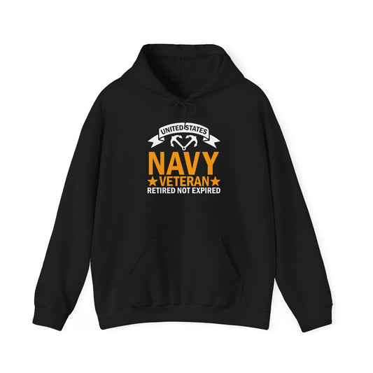 Navy Veteran Sweatshirt Hoodie, Military Retro Hoodie, Veteran's Gift, Proud Veteran Apparel, Memorial Day gift, Veteran's Day Apparel