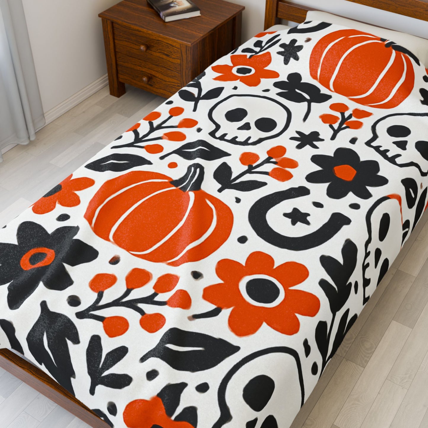 Fall Blanket Halloween Throw Blanket, Ghost Blankets, Pumpkin, Fall Throw Blanket  Plaid Blankets, Halloween Decor